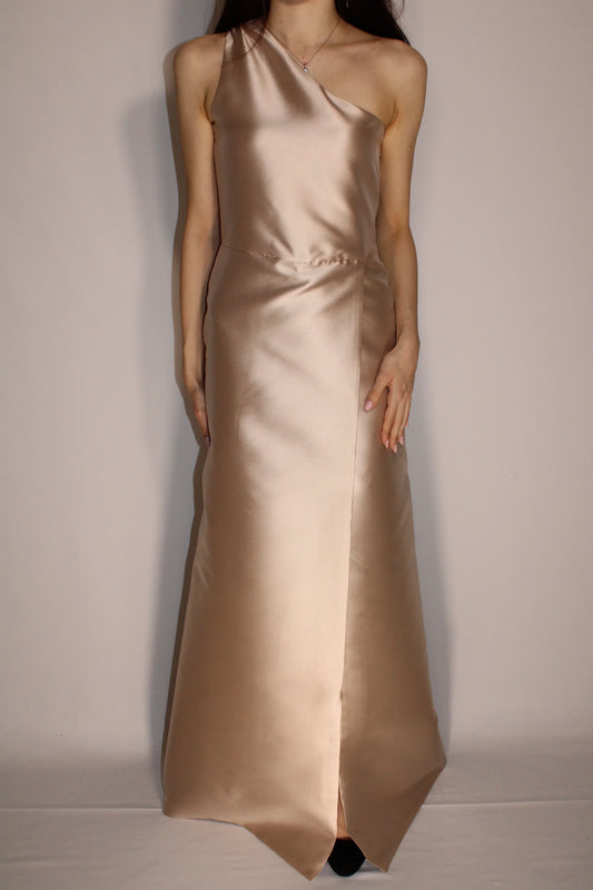 Abito_Lumen_Night_Beige_Aelora_Frontale